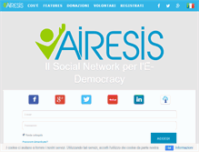 Tablet Screenshot of airesis.it